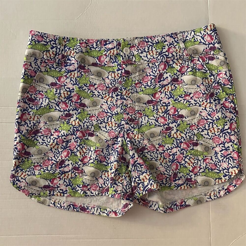 Turtles & Tees Girl's Sea Print Shorts Multicolor Size 14/16 Casual
